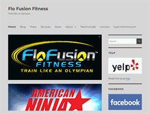 Tablet Screenshot of flofusionfitness.com
